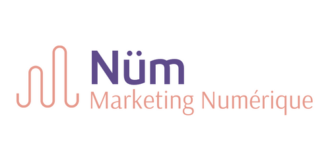 Logo inversé de Nüm marketing